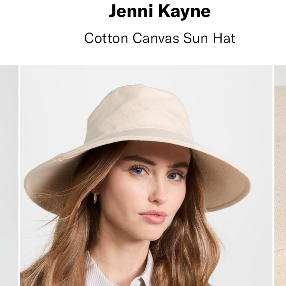 Jenni Kayne Women's Canvas Sun Hat - Cream